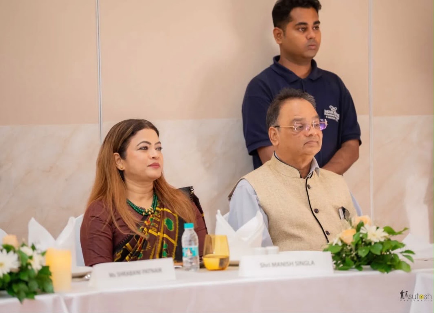 Dr Shrabani Patnaik and Dr Jagannath Patnaik at a public programme